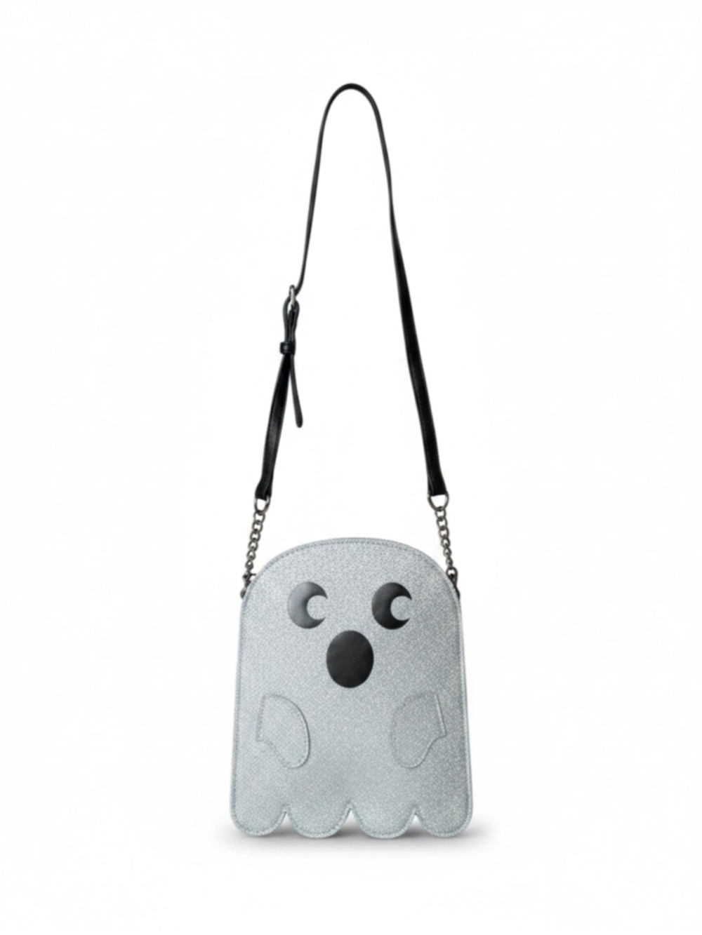 Mad Engine Sparkly Silver Ghost Crossbody Bag